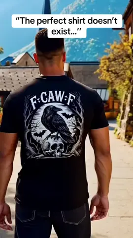 Black Crow, F-Caw-F Funny Black Bird Shirt