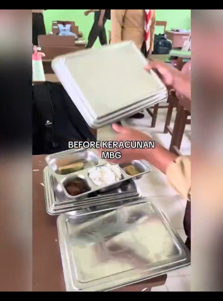 Lokasi: Kabupaten Banggai Kepulauan, Sulawesi Tengah  Korban: sekitar 251 siswa  Gejala umum: gatal-gatal, mual, muntah, sesak nafas, pusing, sakit kepala.  Diduga penyebab sementara: olahan ikan jenis cakalang yang sebagian ikan sudah tidak layak konsumsi.  _Program makan bergizi gratis sebenarnya langkah bagus untuk meningkatkan kesehatan siswa. Tapi kejadian keracunan ini menunjukkan pentingnya pengawasan ketat, mulai dari kebersihan dapur, standar penyimpanan, hingga distribusi makanan. Pemerintah harus cepat evaluasi agar tujuan baik program ini tidak jadi bumerang yang merugikan anak-anak. #mbg #prabowo #sekolah #fyp 