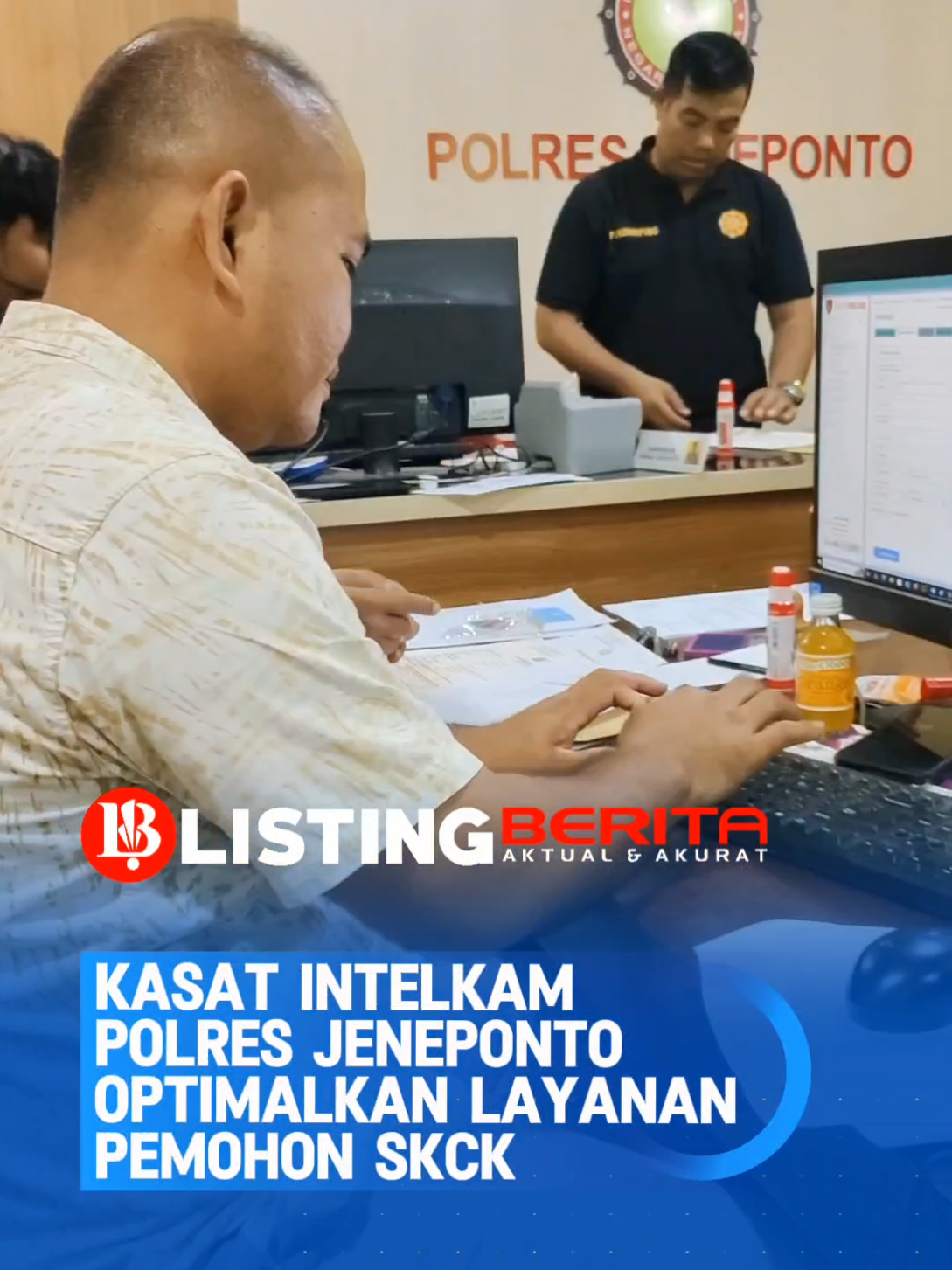 Intelkam Polres Jeneponto Optimalkan Layanan Untuk Melayani Ribuan Pemohon SKCK