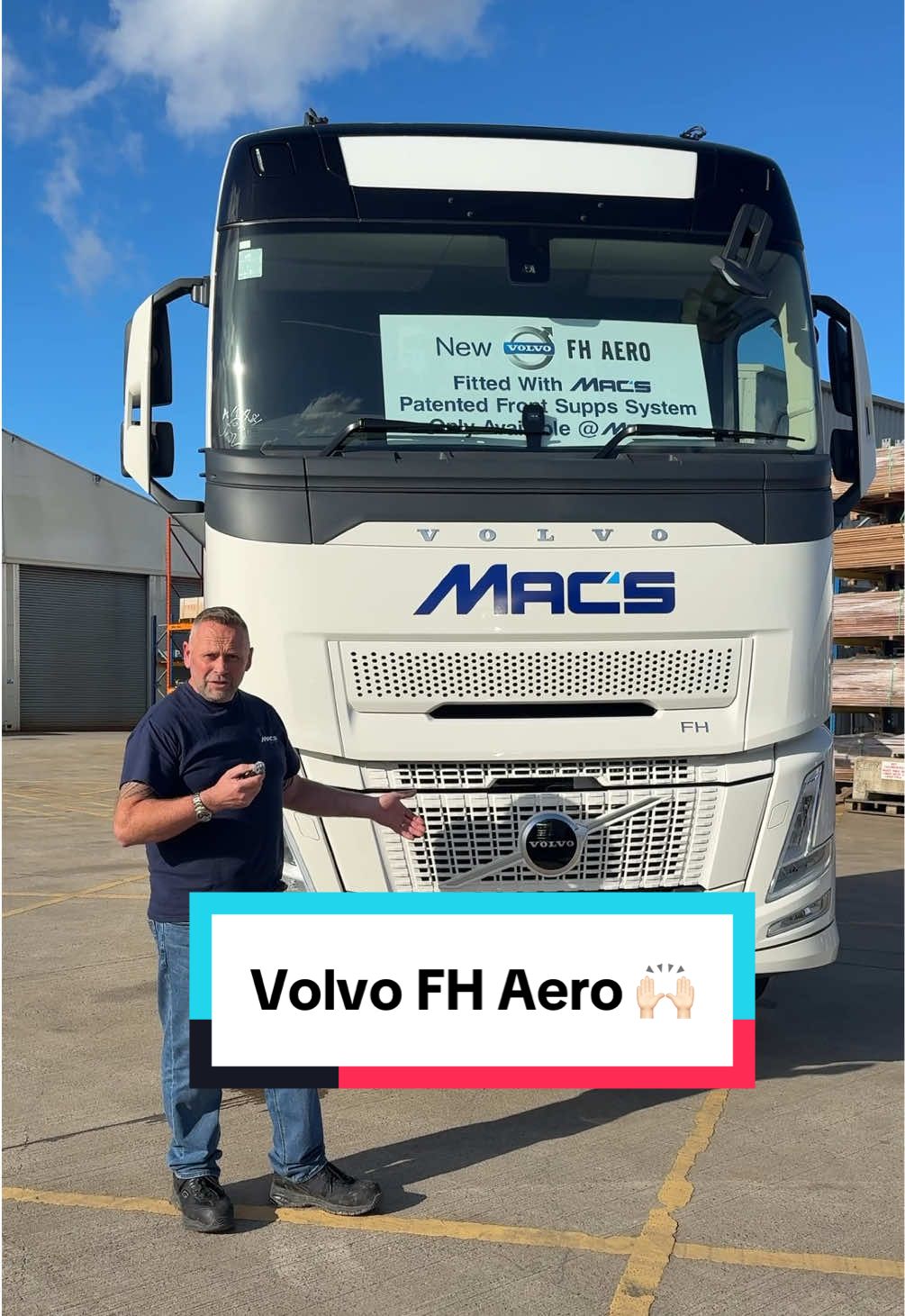 The new Volvo FH Aero is here… and we had to add a little Mac’s spice to it 🙌 #volvotruck #volvoaero #volvofh 