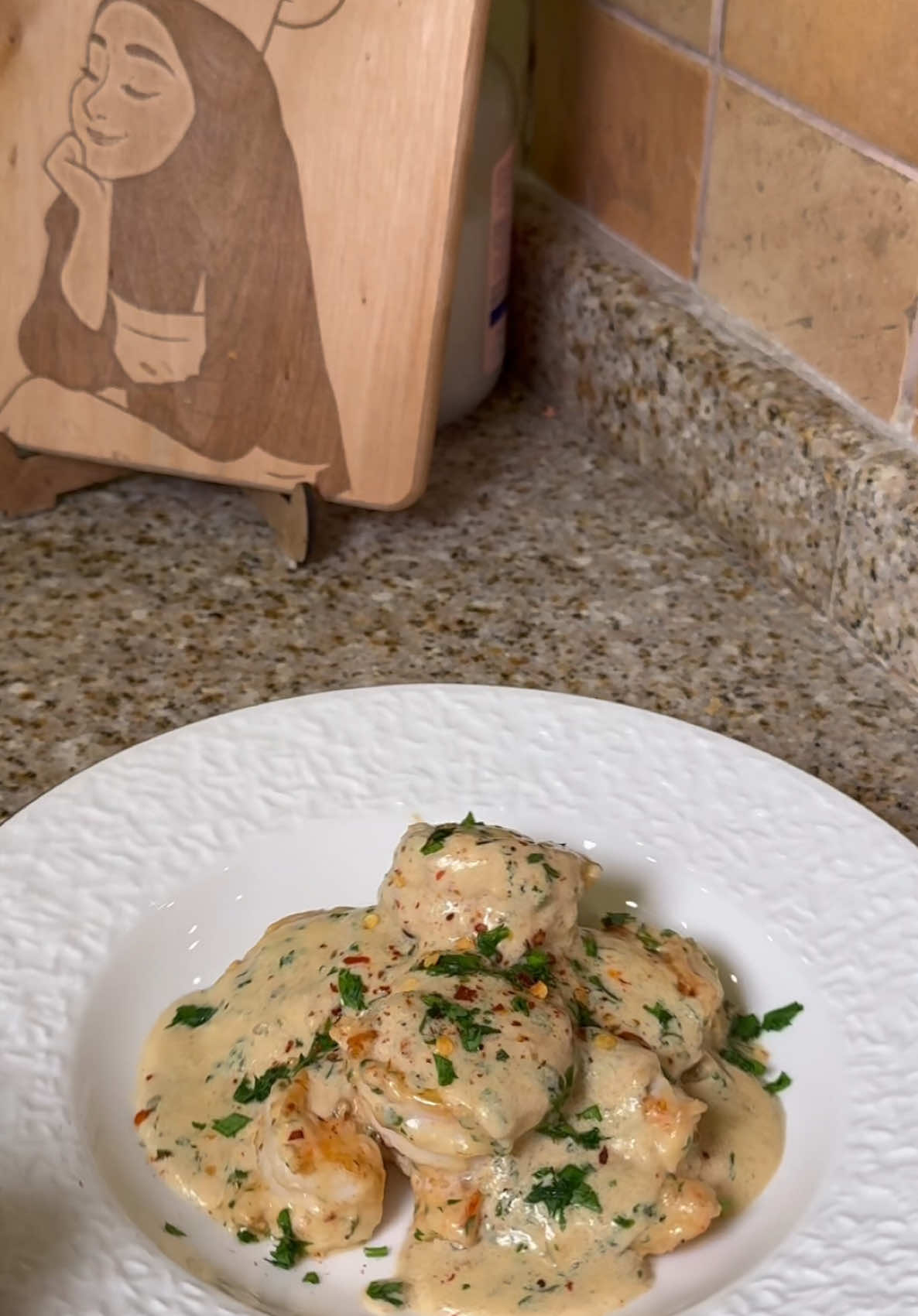 Creamy Garlic Shrimps 🔥 #اكسبلور #fyp #cookingwithdana 