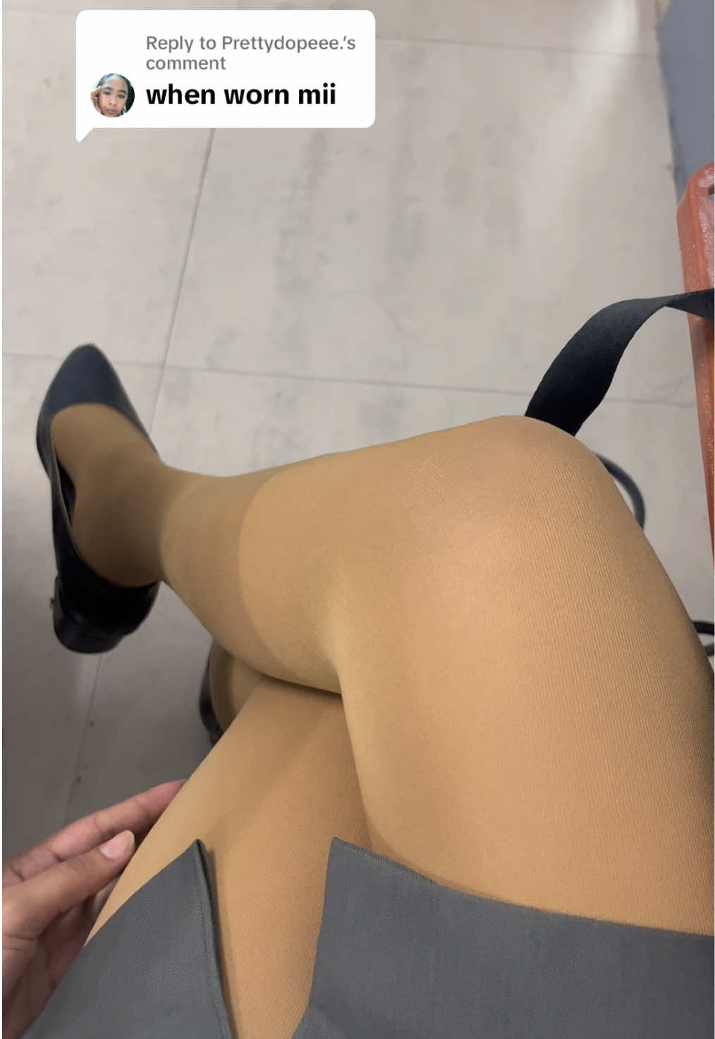 Replying to @Prettydopeee. Miii eto na yung when wornnnn☺️ #recommended #stockings #tourismstudent #medstudent #musthave 