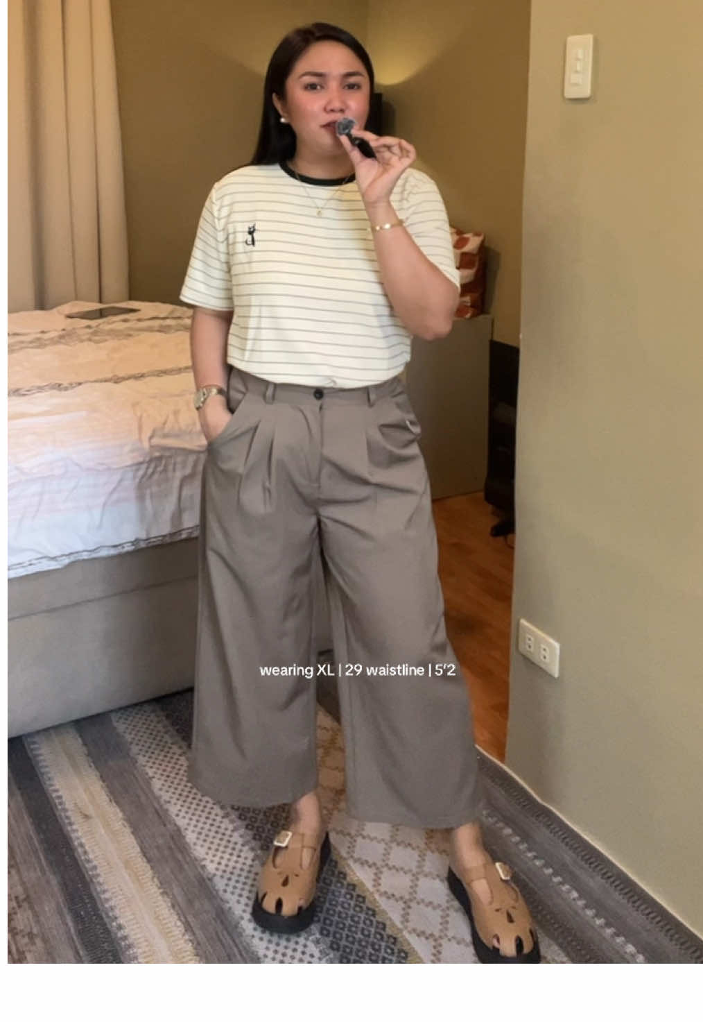 Replying to @Jo non-garterized wide leg pants :) perfect sating mga short girls!  #widelegpants #pants #womenspants 