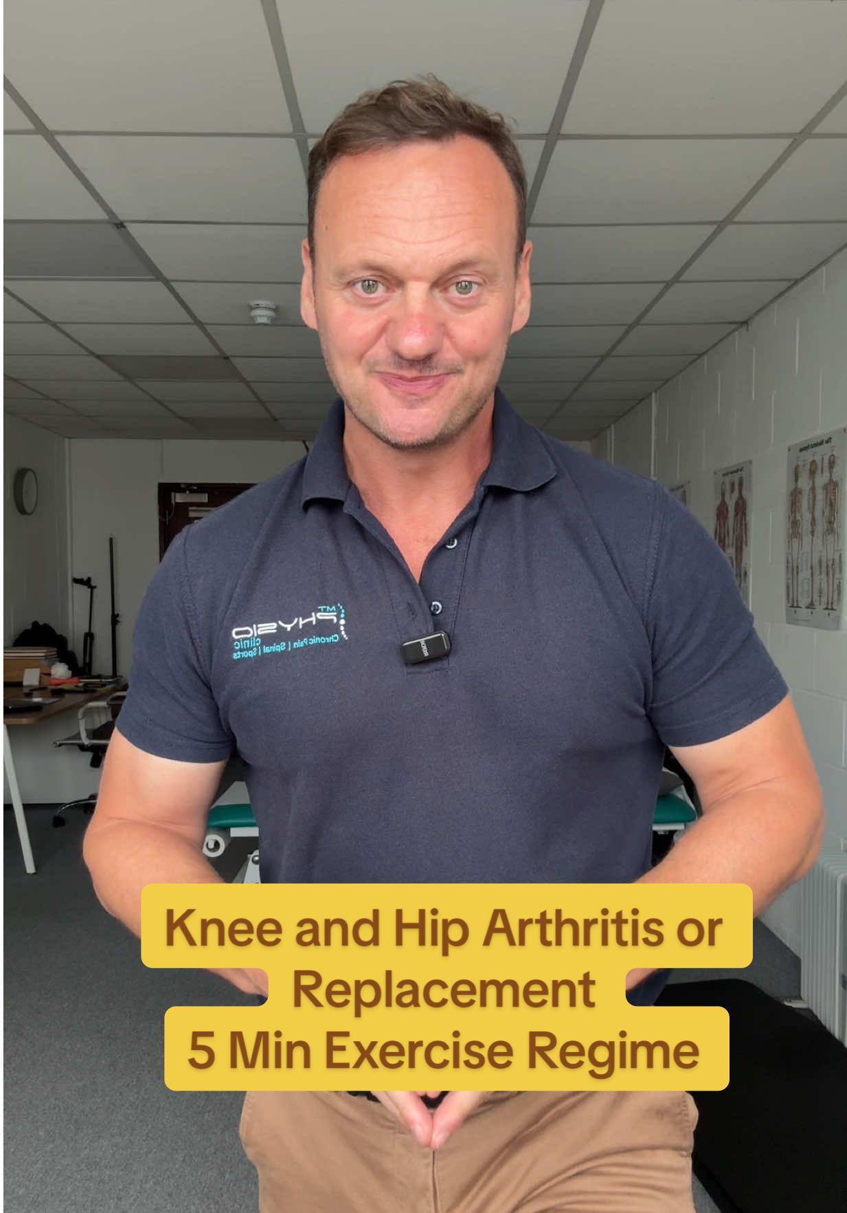 Knee or Hip OA? Or had a replacement joint. Do this quick 5 minute exercise blast with me! #exercise #strength #arthritis #Over50Fitness #PhysioTips 