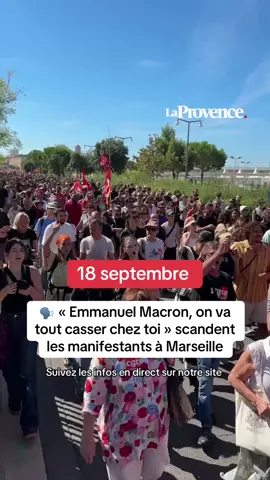 🗣️ « Emmanuel Macron, on va tout casser chez toi », scandent les manifestants à Marseille #marseille #manifestation #provence #marseille13 #macron 