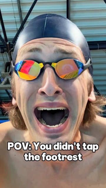 Never, ever skip the tap! 💀 Wearing THEMAGIC5 Custom-fit swimming goggles 15% OFF CODE - MRAMPHIBIA15 Link in bio.