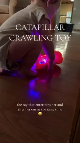 ALWAYS trying to catch this guy 🐛 #funtoysforkids #crawlingbabytoy #catapilllarcrawlingtoy 