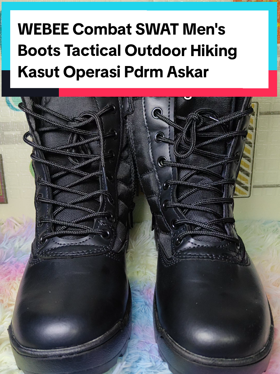 WEBEE Combat SWAT Men's Boots Tactical Outdoor Hiking Kasut Operasi Pdrm Askar (No Box) #shoes #outdoor #military #combat 