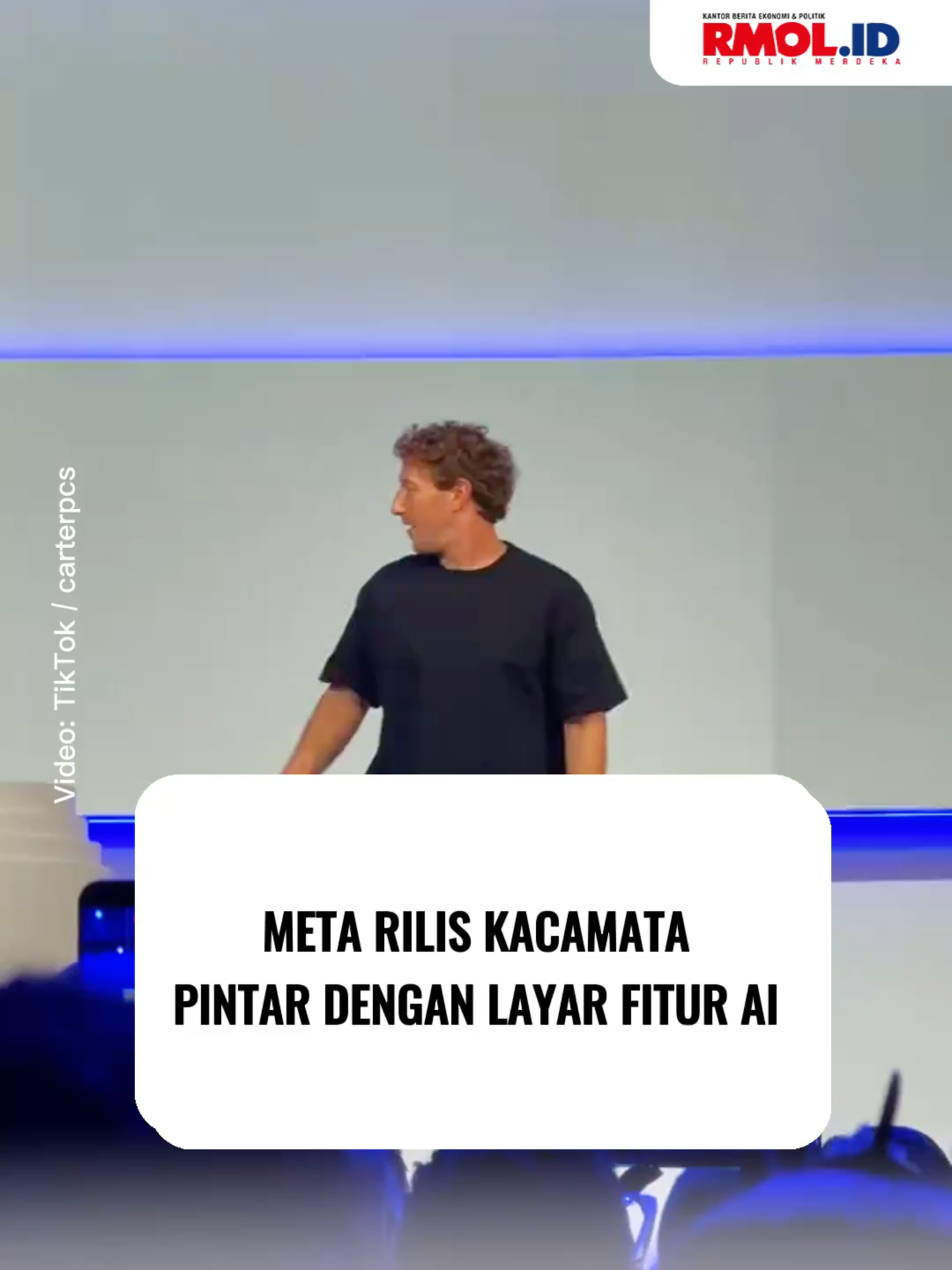 Meta Rilis Kacamata Pintar dengan Layar Fitur AI Meta meluncurkan Ray-Ban Display, kacamata pintar pertama dengan layar resolusi tinggi, dalam ajang Meta Connect, Rabu 17 September 2025. CEO Meta Mark Zuckerberg mengatakan, 