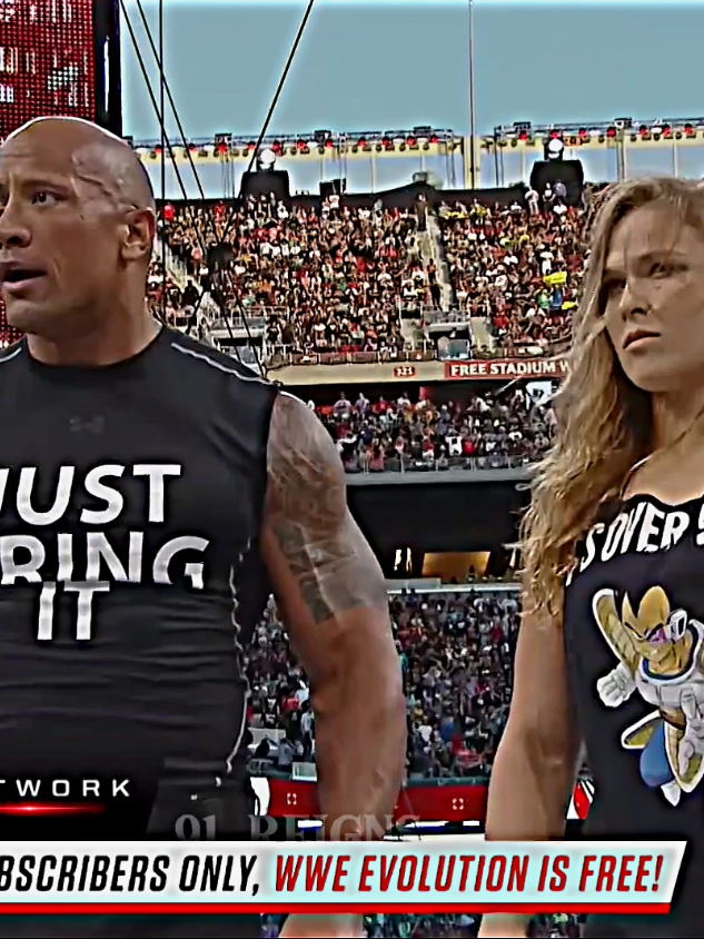 #therock and Rhoda Rousey Attack triple h and his wife #91_REIGNS #viralvideo #WrestleMania #viraltiktok 
