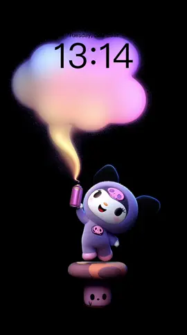 Super Painter Kuromi! 🎨 💜 #kuromi #クロミ #sanrio #サンリオ #cutewallpapers #livewallpaper #phonewallpaper #magic #kawaii #癒し系 #可愛すぎる #fyp 