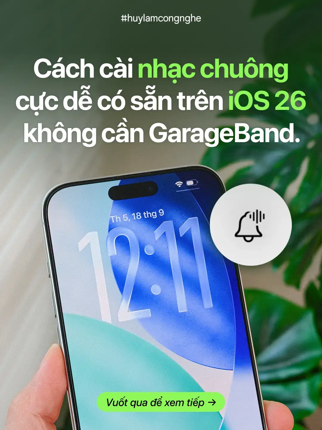 ✨ Có thể anh em đã biết từ bản Beta rồi, trên iOS 26 Apple đã cho phép người dùng cài nhạc chuông trên iPhone dễ dàng hơn bao giờ hết và không cần dùng đến GarageBand nữa. #HuyLamCongNghe #iOS26 #tipsandtricks #meovat #iPhone #thanhcongnghe #LearnOnTikTok