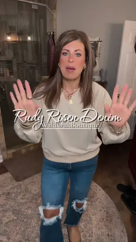 ✨ These jeans? A whole vibe. The Rudy Risen Jeans from @Wild Oak Boutique give you that perfect fit and effortless style. 👖🔥 #ClosetStaple #OOTD #wildoakboutique #rudyrisenjeans #denimgoals       