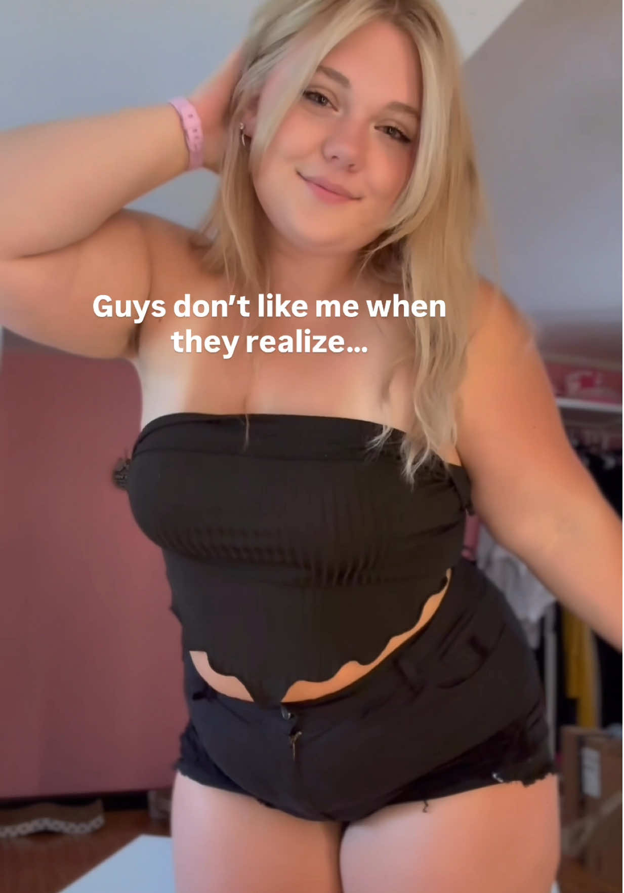 1.	I’m short — 5’2 (157 cm). My height is the first thing anyone notices about me, and instead of seeing it as cute or beautiful, people see it as a flaw. Most men say they want a “petite” girl, but when they actually see me, I’m “too short,” like I can’t be taken seriously. Instead of making me feel special, it makes me feel overlooked. I don’t get approached, not because I’m not worthy of love, but because they don’t want to see me as more than “short.” 	2.	I weigh 230 lbs (104 kg). I’m not skinny, I’m not fragile — and society has taught boys to prefer “small and delicate.” My body doesn’t fit into the box they’ve been told to desire. I’m thick, curvy, and real, but instead of embracing that, they act like it disqualifies me. They want someone they can pick up, not someone who might actually be stronger than them. 	3.	My job. I’m an online creator, and that alone makes people judge me. They assume they know everything about me just because I share parts of myself online. Instead of respecting that it’s a career I built on my own, they see it as something negative, something that makes me “less serious.” They don’t think “independent,” they think “undeserving of real love.” 	4.	I’m natural. In a world obsessed with fake perfection — surgeries, filters, edits — I’ve stayed natural. But instead of appreciating authenticity, boys chase after the illusions. They don’t want the real, they want the fantasy they see online. My natural self can’t compete with their endless scroll of “perfect” bodies. 	5.	I’m “too much.” This is the one that hurts the most. I’ve been told I’m too short, too big, too strong, too everything. The truth is, boys don’t dislike me for who I am — they dislike me because I don’t shrink myself to make them comfortable. They don’t want someone who stands out, they want someone who blends in. And I never will. Would you still like me? 🥺 be honest… 💔