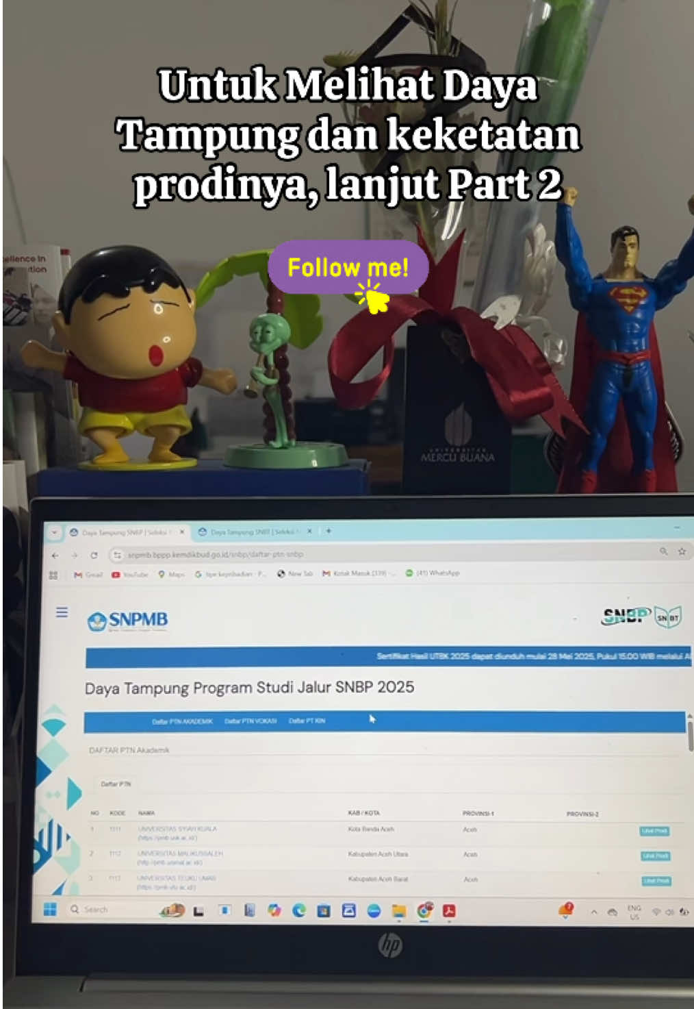 PTN Akademik, PTN Vokasi (Politeknik) dan UIN yang bisa dipilih di jalur seleksi SNBP 2026#fypシ゚ #fyp #snbp #tka #jjptn 