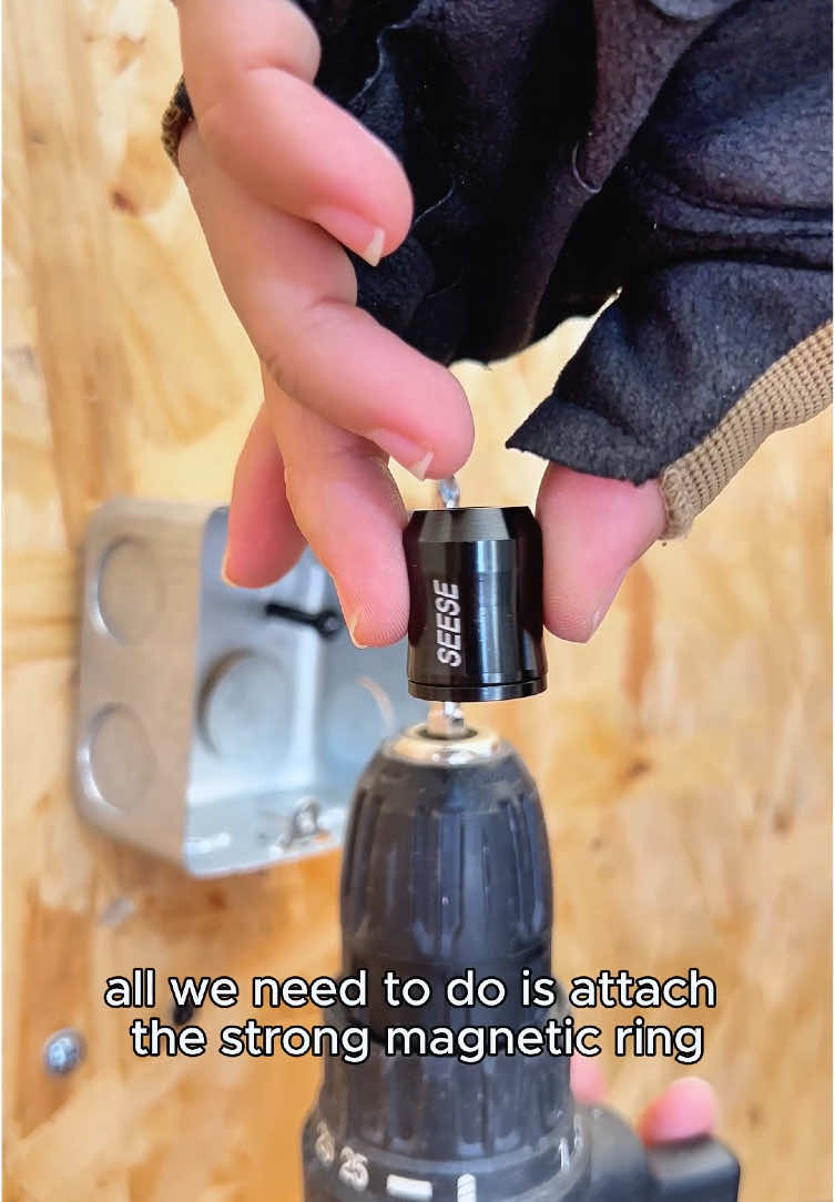 Say Goodbye to Dropped Screws! Strong Magnetic Screw Ring Saves the Day 🧲#ToolEssential, #MagneticScrewRing, #DIYHelper, #HomeImprovement, #USA