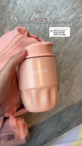 Replying to @Ms Piaaaa Eto pa isang mini civago 10oz ceramic coffee mug na kasya sa small bags #tumbler #coffeemug #ceramiccoffeemug #trendingtumbler #leakprooftumbler 