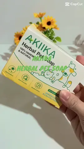 [Buy 1 Take 1] Akiika Herbal Pet Soap 200g for Dogs and Cats 100% Natural Handmade Sterilization Anti-Parasitic Deodorization Mahalia Endorsed #fyp #akiikaherbalpetsoap #petsoap #antiparasitic #creatorsearchinsights 