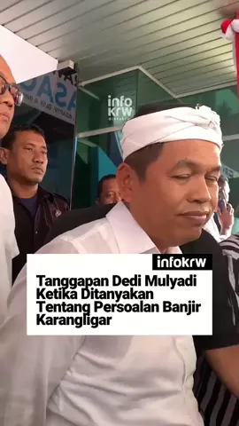 Gubernur Jawa Barat Dedi Mulyadi memberi tanggapan mengenai permasalahan banjir di Karangligar  #fyp #gubernurjawabarat #reels #kangdedimulyadi #bapakaing 