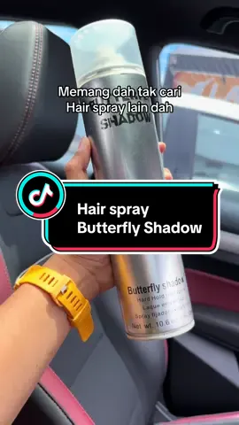 Saya guna saya review, barang bagus dan murah memang wajib kongsi #butterflyshadowhairspray #hairspray #sprayrambut #hairstyle 