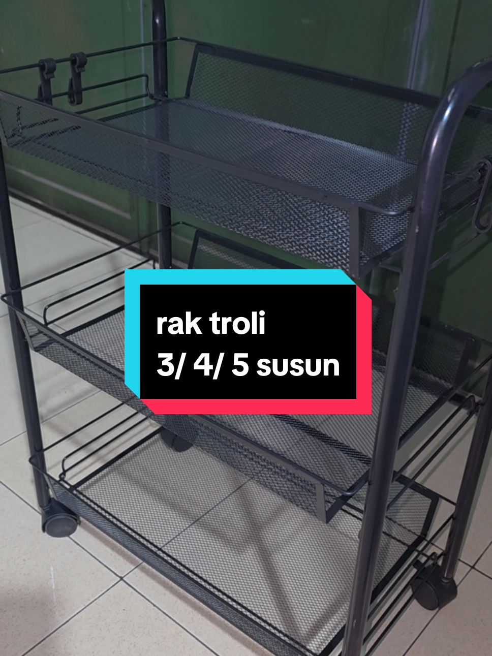penyimpanan barang jadi lebih rapih #raktroli #rakserbaguna #homeliving #gajiansale  #serbaguna 