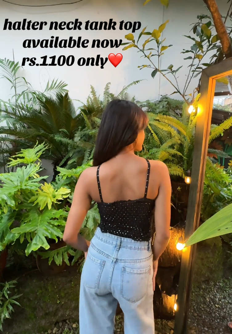halter neck tank top available now rs 1100 only @Paridhi #newclothingbrand #followformore #videos #newfashion #explorepage 