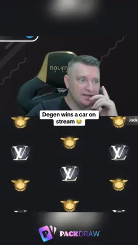 Degen wins a car on stream 😭 #kickstreaming 