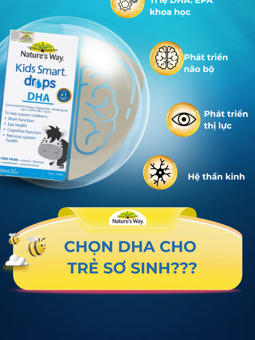 Trả lời @thuthu.172 DHA Drops là sản phẩm nguyên chất, tinh khiết, không chất bảo quản, dùng cho trẻ từ sơ sinh. Mẹ tham khảo ạ. #naturesway #dhachobe #dhachotresosinh #dhanaturesway #đúngvàđủ 