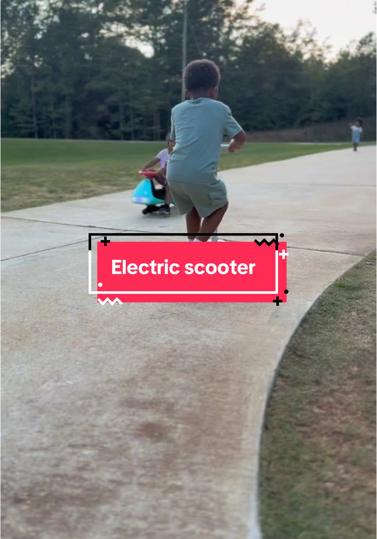 He had been asking for a scooter and this was perfect for his age! #scooter #fantikride #motorscooter #electricscooter #kidselectricscooter 
