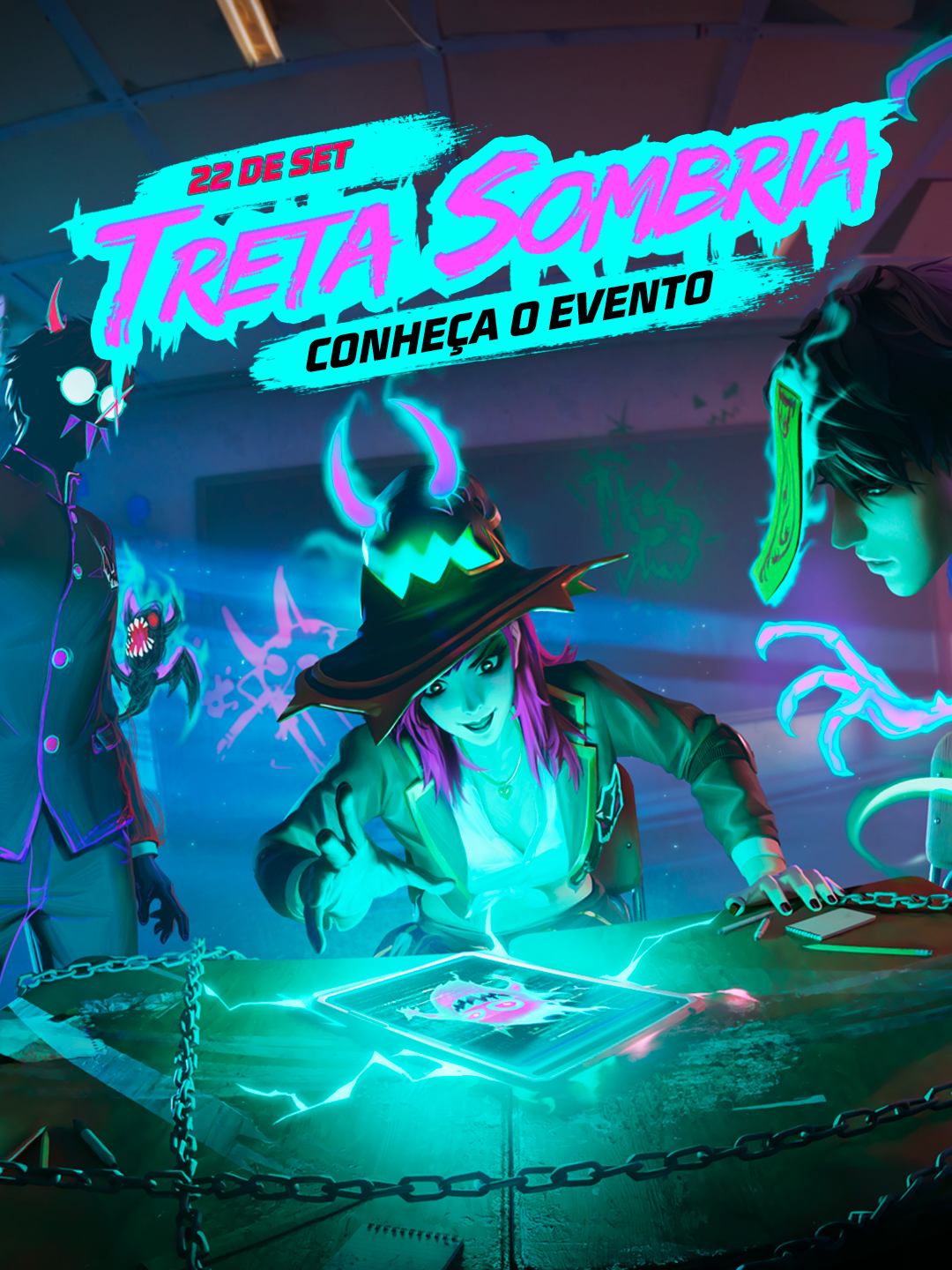 A Treta Sombria tá chegando e a Kelly veio explicar tudo desse novo evento! Confira agora! Treta Sombria começa dia 22 de setembro aqui no frifas. #freefire #freefirebrasil #ffmundo #ffevento #FFTretaSombria