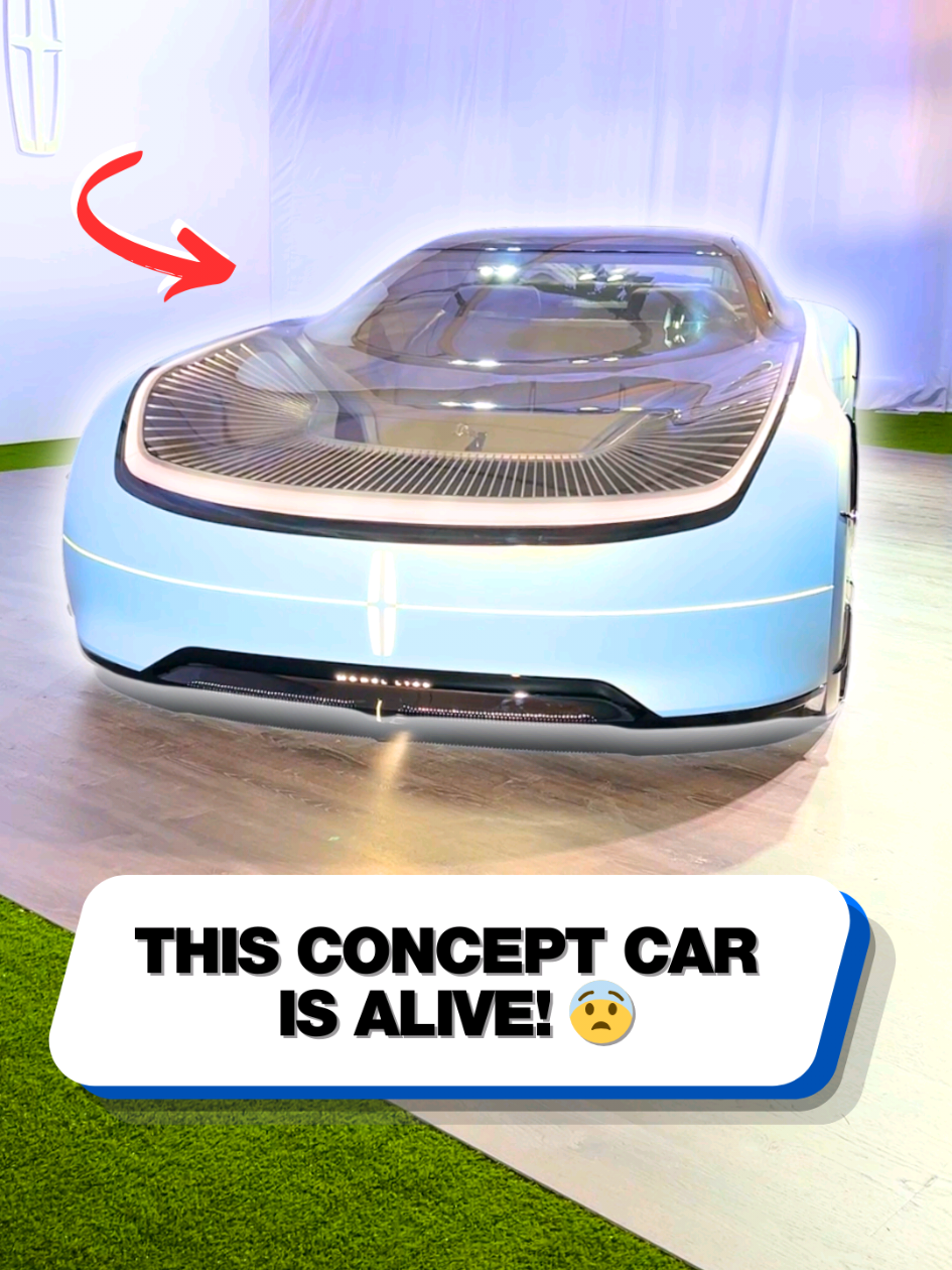 The concept car with a cinema floor! 😱 #lincoln #concept #conceptcar #futuretech #supercarblondie 