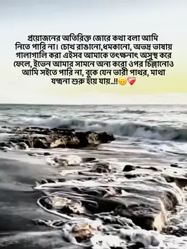 প্রয়োজনের অতিরিক্ত জোরে কথা বলা আমি নিতে পারি না। চোখ রাঙানো,ধমকানো, অভদ্র ভাষায় গালাগালি করা এইসব আমাকে তৎক্ষনাৎ অসুস্থ করে ফেলে, ইভেন আমার সামনে অন্য করো ওপর চিল্লানোও আমি সইতে পারি না, বুকে যেন ভারী পাথর, মাথা যন্ত্রনা শুরু হয়ে যায়.!🙂❤️‍🩹 #mim_official_3 #foryou #foryoupageofficiall #unfrezzmyaccount #tiktokbangladesh @For You @TikTok Bangladesh 