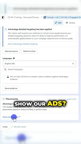 Learn how to set up and choose the right placements for your Facebook Ads. Watch the full tutorial here 👉 https://www.youtube.com/watch?v=rV53pJlmcKM Get FREE starter access to my training course and my DONE-FOR-YOU marketing setup 👉 https://ivanmana.com Instead of relying on Facebook’s automatic placement option, you can manually select where your ads appear: Facebook feed, Instagram feed, Messenger, and more. This lets you fine tune your campaign for better results and make sure your ads are only shown where your audience is most active. #FacebookAds #AdPlacement #MarketingTips #SocialMediaStrategy #InstagramAds #FacebookMarketing #OnlineAdvertising #BusinessGrowth #AdCampaign #DigitalMarketing