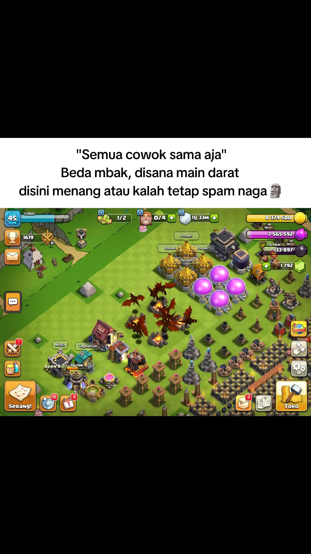 apa cuma gw doang yah 🗿 #clashofclans #fyp #coc #foryoupage #pemulabarubelajar 