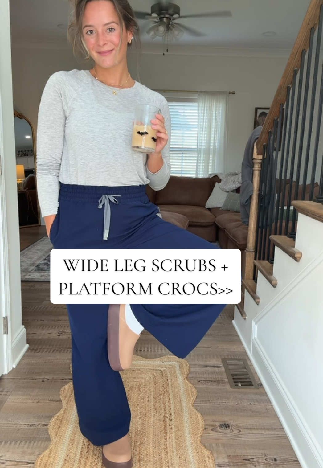 How cute for my scrub wearers?!?! 🤭❣️ #scrubfit #nursescruboutfitideas #scruboutfit #scrubs #healthcareworker 