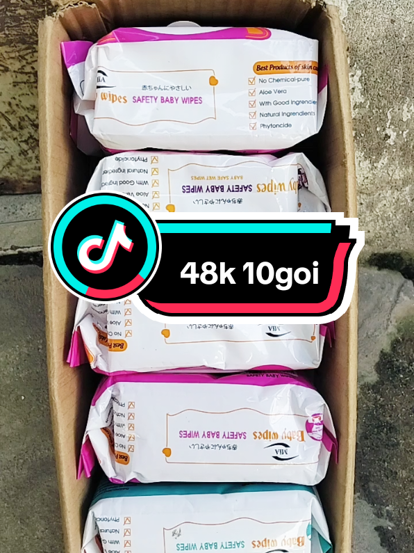 48k 10goi khăn giấy ướt baby wipes #muoi #khanuot #xuhuong #NHƯGNỌCRIVIWE 