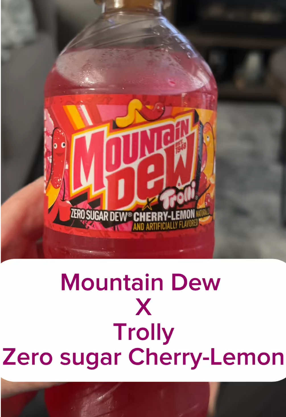 @Mountain Dew X Trolli Cherry - Lemon Zero Sugar #tryitouttj #mountaindew #trolli #cherry #lemon 