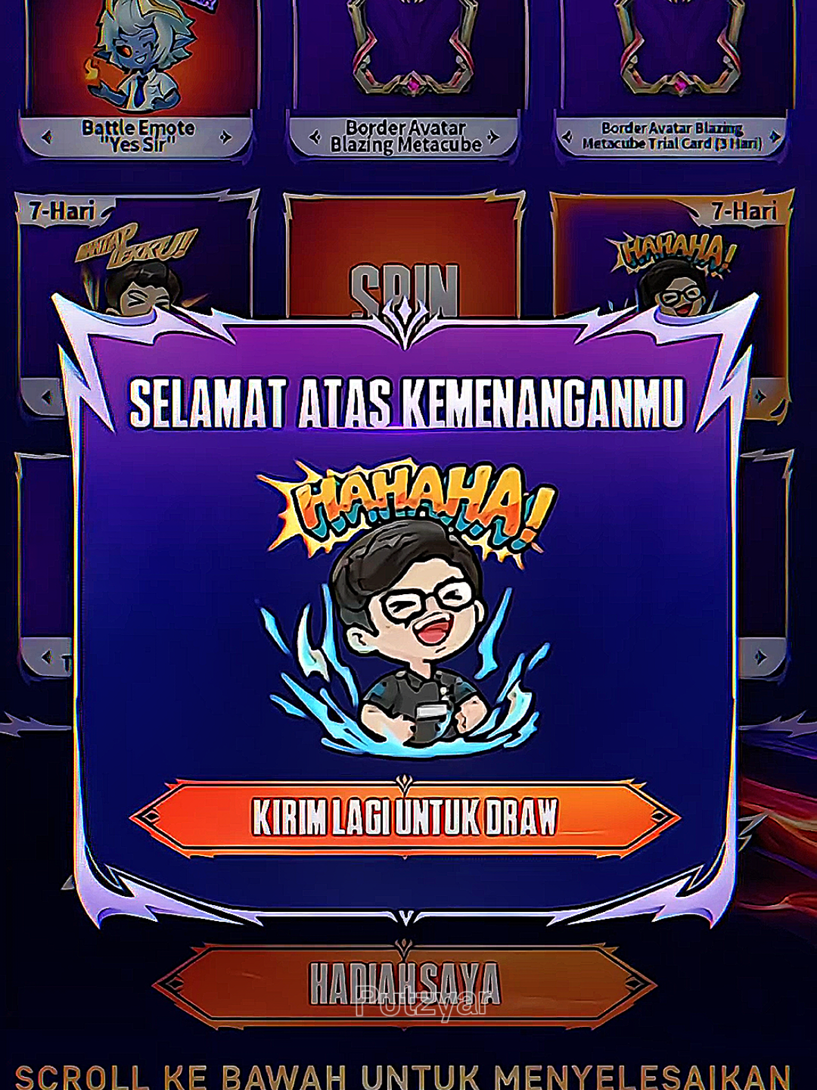 BATTLE EMOTE HahAhaHa🔥 #MLBBNEXT2025 #NEXTJagoanMabar  #MLBBCreator  #adesetiawan  #putzyar 