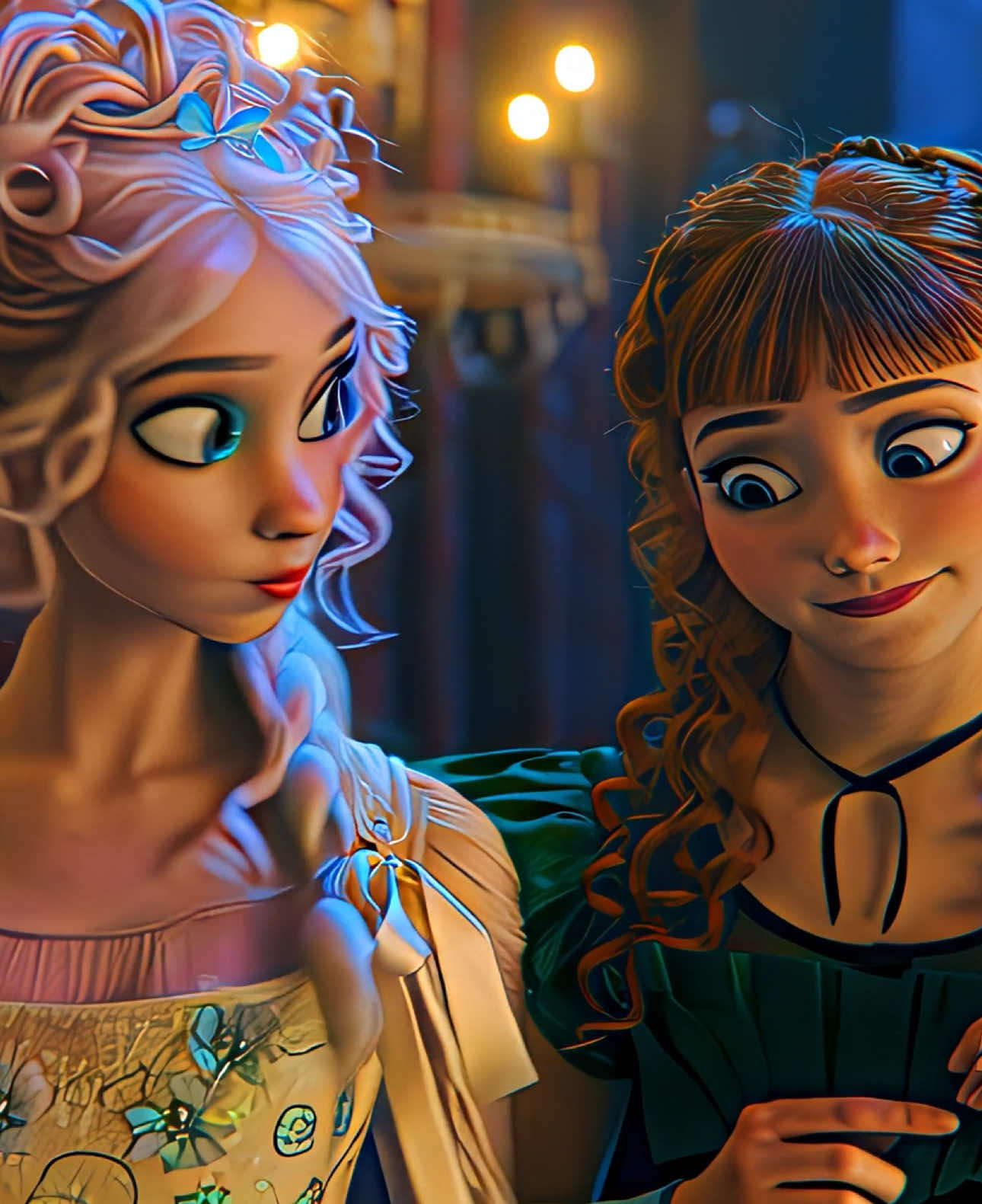 Elsa & Anna ➡️ Enid & Agnes  #wednesdayedit #enidsinclair #agneswednesday #elsaandanna #disney 