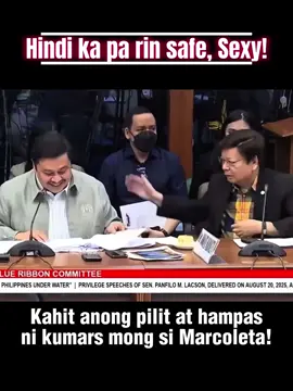 Hindi ka pa rin safe, Jinggoy Estrada, kahit anong pilit at hampas sa ‘yo ni Rodante Marcoleta! 😂