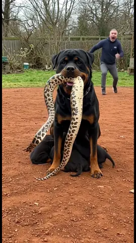 Can This Brave Dog Protect Her Puppies from a Snake?   #DogVsSnake #PuppyRescue #AIWildlife #साँप #serpiente   A fearless mother dog takes on a snake with her pups still nursing beneath her.   Can she keep them safe until help arrives?   You won’t believe this incredible showdown.  