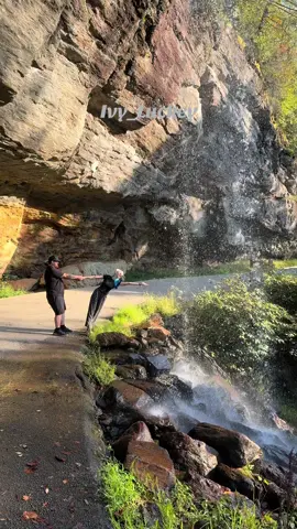 He keeps me out of trouble 😂 #waterfall #nature #travel #marriedlife #pretty ivy_Luckey original content