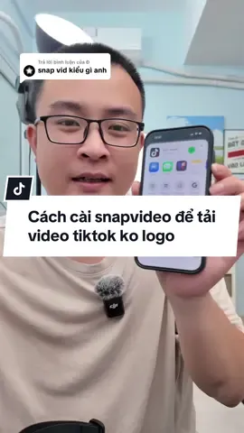 Trả lời @Đ Cách cài snapvideo đây ạ #dungrv #ios26 #snapvideo 