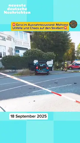 🚨Gera im Ausnahmezustand: Mehrere Unfälle und Chaos auf den Straßen!🚨 #Gera #Unfall #BreakingNews #Verkehr  #DeutschlandNews 
