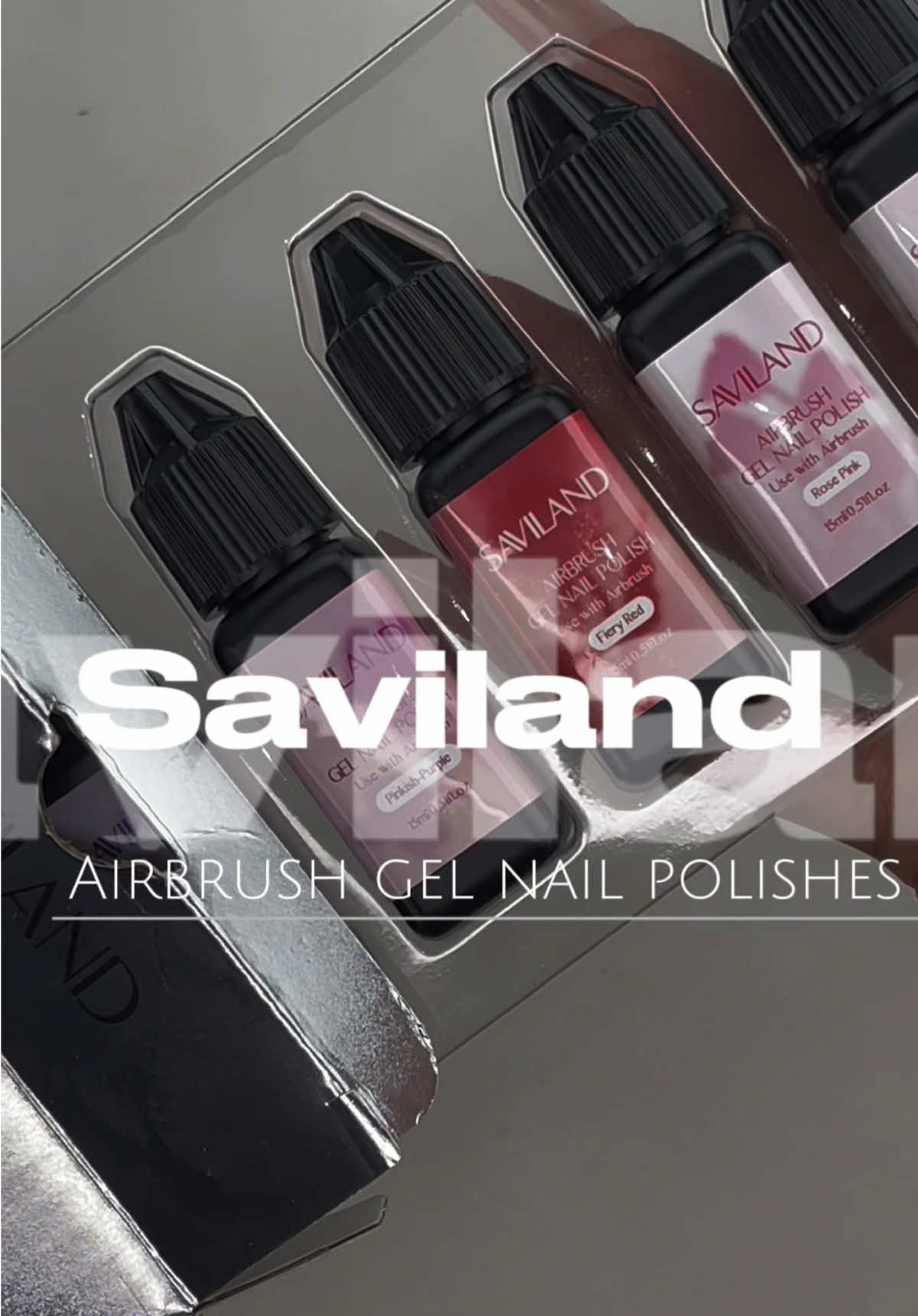 #savilandairbrushgel @Saviland  (•12 vitality colors Airbrush Gel Polish Set ) 💖💖 12 vibrant airbrush color shades! Stunning and super pigment ! I was in love!!! 😍😍😍😍😍✨ now I won’t struggle to do airbrush effect on my clients nails! Excited and extremely happy with the product! 🥹✨🥰🥰🥰 #saviland #airbrush #airbrushgel 