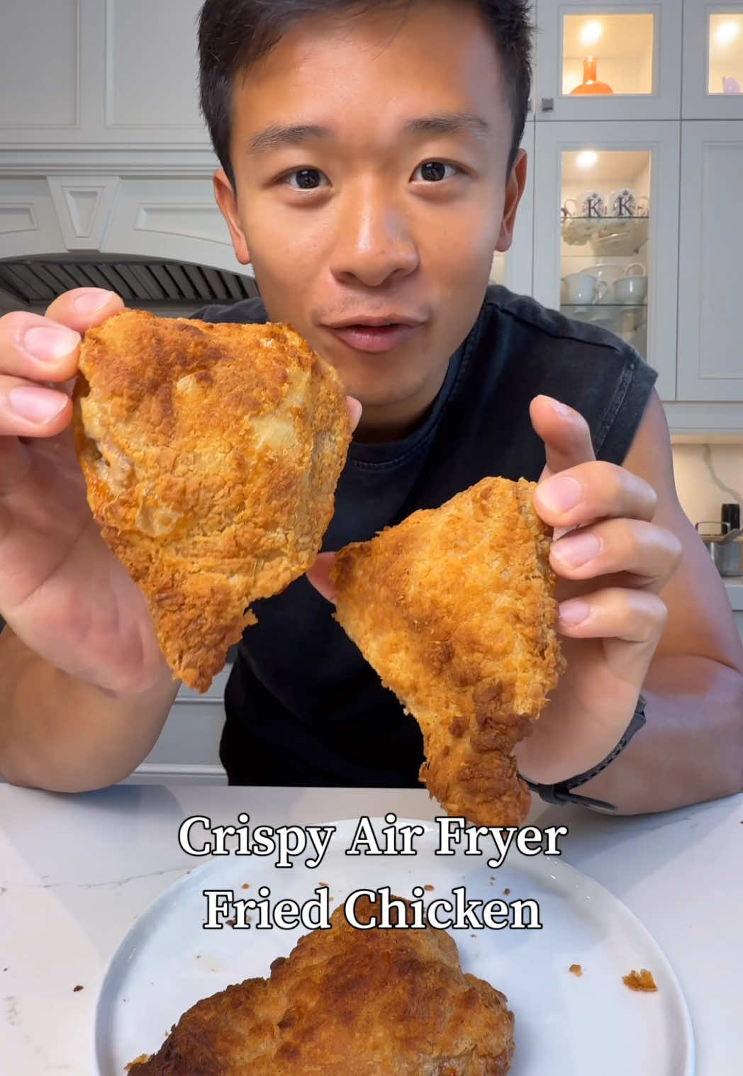 The keys to your air fryer fried chicken have been unlocked. Link in bio for recipe #airfryer #friedchicken #crispy #delicious 