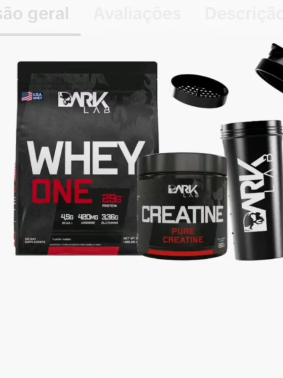 Whey Protein One Refil 900g + Creatina+ Coqueteleira! #whey #academia #creatina #malhacao  #tiktokshop 