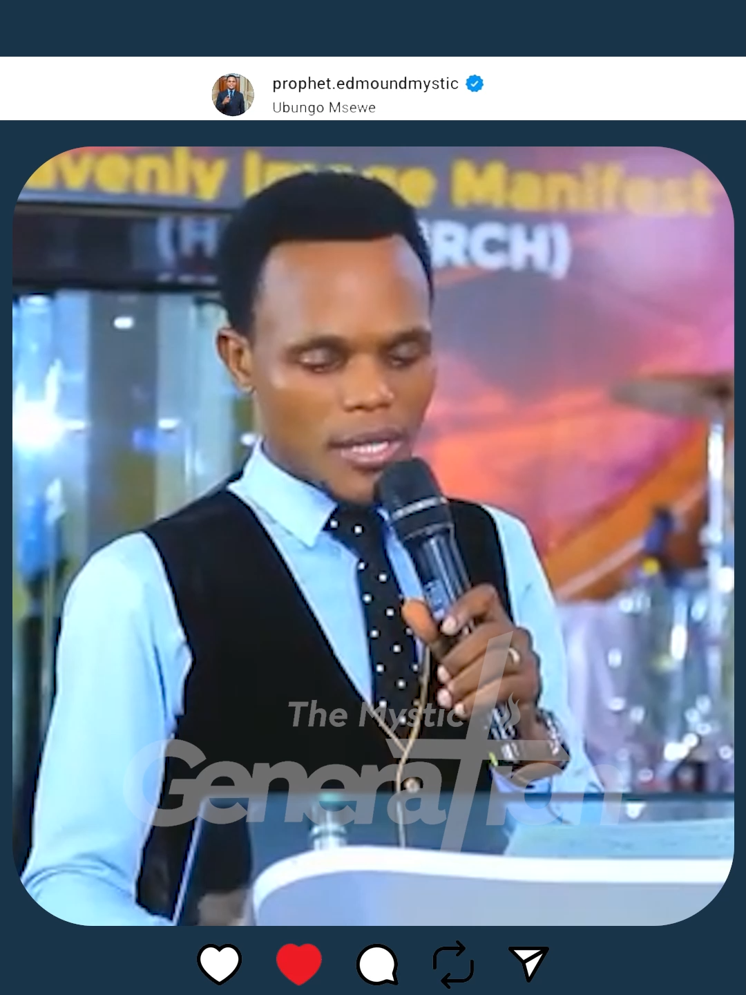 PROPHECY RECAP __________________________ Jirani! Kama Mungu anaweza zungumza na Taifa kupitia Mtumishi wake Nabii Edmound Mystic na tunashuhudia yakitokea kila kukisha vivyo hivyo anaweza zungumza jambo lako pia Karibu Kanisani Upate Appointment na Msaada kwa Jina la YESU KRISTO Shalom