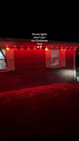These Govee lights are SO fun! People always just seem think of Christmas when it comes to lights and decorations but there are so many options to choose from!! Permanent lighting has been an amazing decision for us! 🎃💀 @GoveeUS @Govee  #christmaslights #ledlights #outdoorlighting #govee #goveelights 