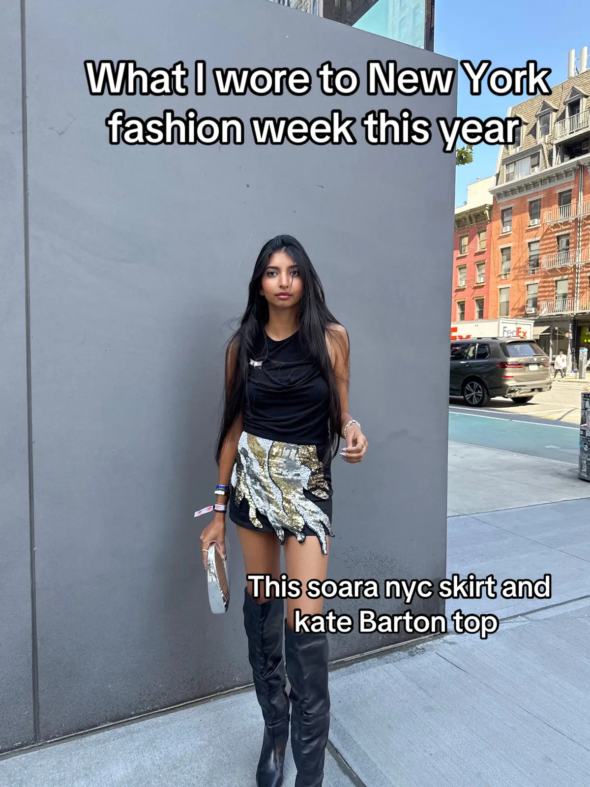 This was one of my most jam packed fashion weeks yet but I feel so grateful! Outfit details below  @Soara NYC skirt  @kate Barton top @allina Liu yellow dress  @diotima world white set  @AKNVAS red bubble dress  @soara red dress  @marni set @Sister New York dress @split59 dress  @coperni dress  #nyfw #fashioninspo #fashionweek #outfitinspo #OOTD 